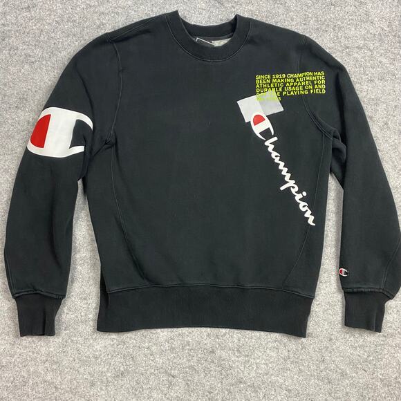 champion sweater Mens S womens M Graphic‎ alloverPrint y2k hiphop sports Graphic - Picture 1 of 11